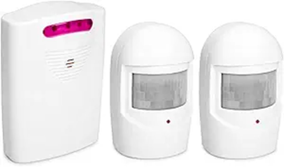 Wireless Driveway Alarm with Motion Sensors