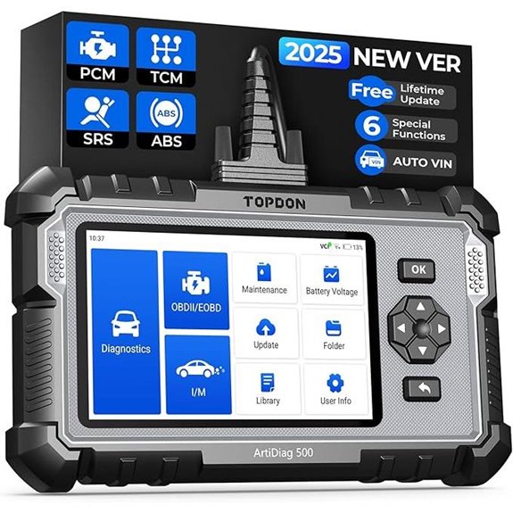 TOPDON AD500 OBD2 Scanner with Lifetime Wi-Fi Updates