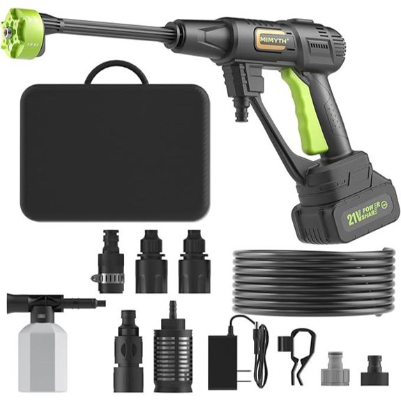 Cordless Pressure Washer 990PSI with Nozzle and Hose