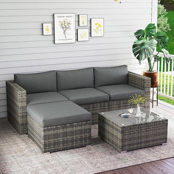Wisteria Lane 5-Piece Outdoor Patio Furniture Set
