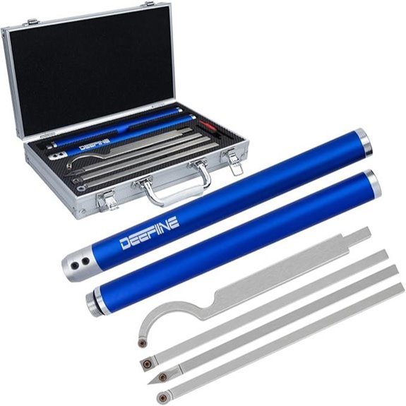 Carbide Wood Lathe Tool Kit with Interchangeable Inserts