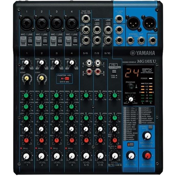 YAMAHA MG10XU 10-Input Stereo Mixer with Effects