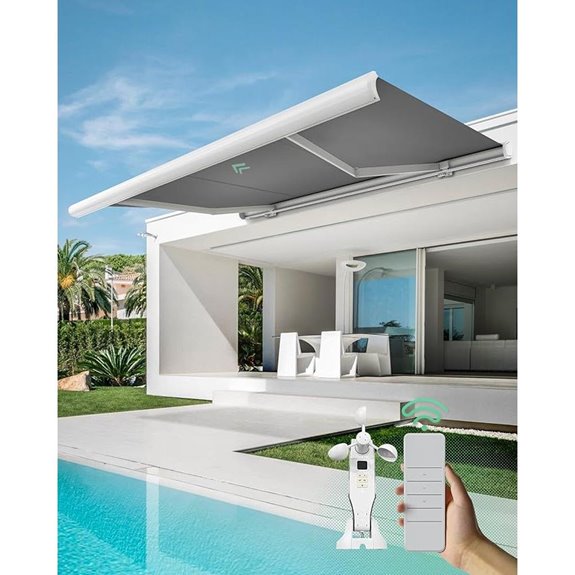 Yoolax 12'x8.2' Motorized Retractable Awning
