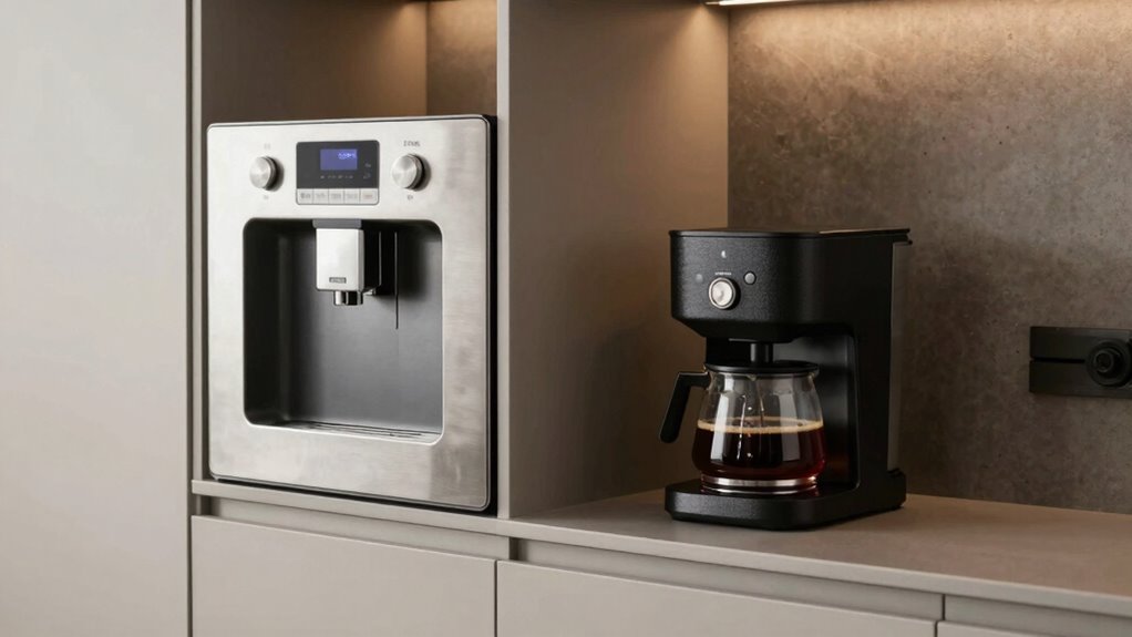 built in vs countertop coffee machines