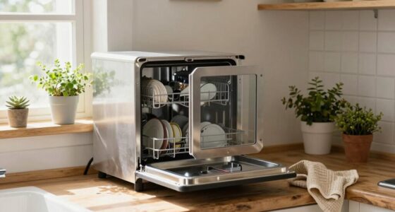 convenient small space dishwasher