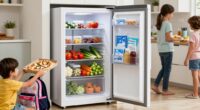 extra freezer organized storage