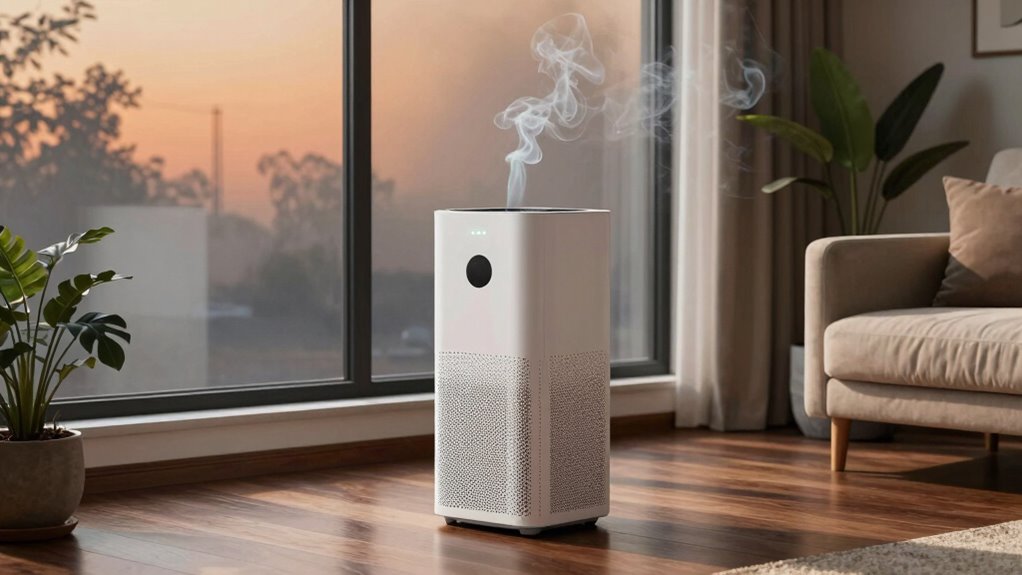 filtering smoky wildfire air