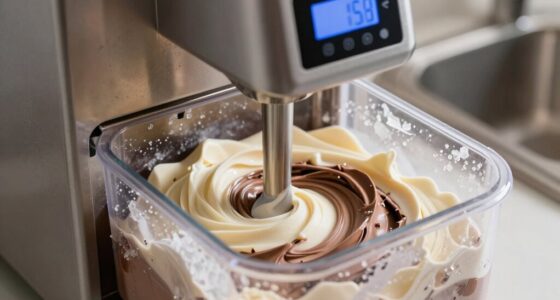 freezing process in home ice cream makers