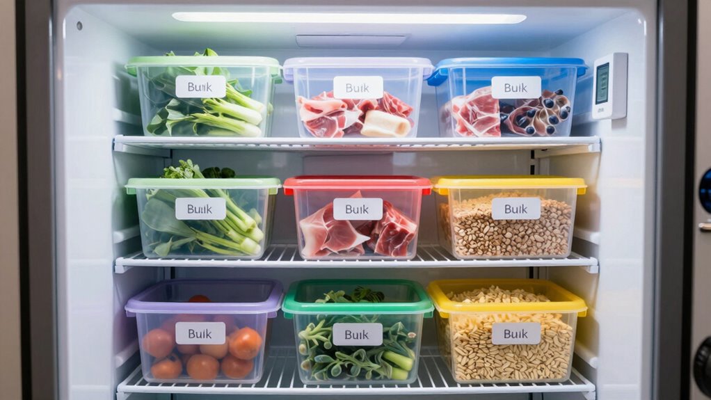 organize portion label freeze