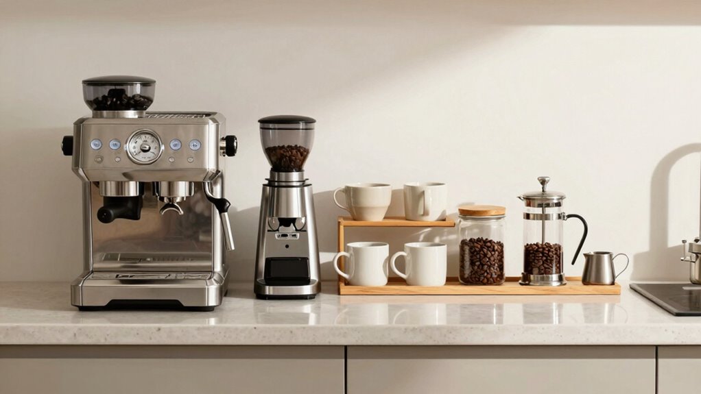 organized accessible coffee space