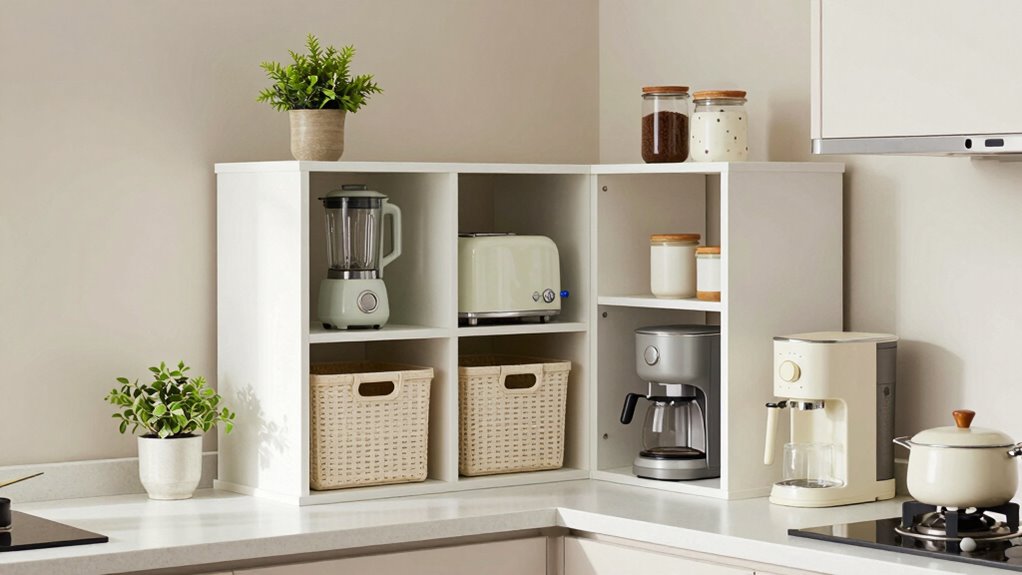 organized small appliance storage