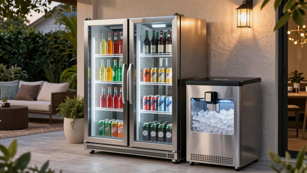 portable weatherproof outdoor beverage appliances