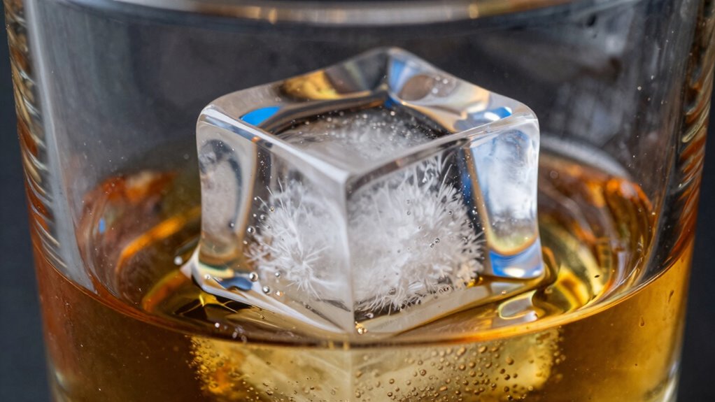 pure transparent luxurious ice