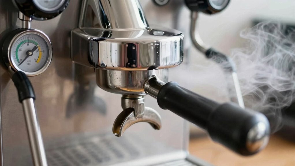 steam pressure optimizes espresso