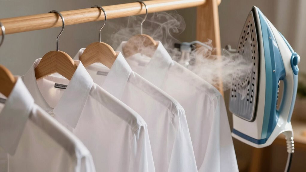 steam reduces wrinkles effectively