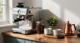 streamlined coffee equipment setup