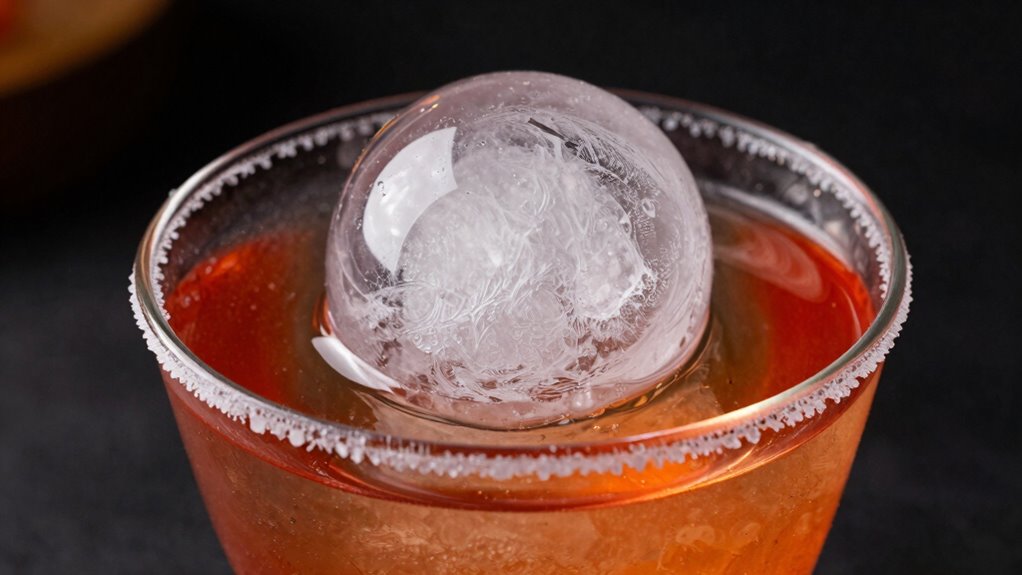 clear pristine slow melting ice