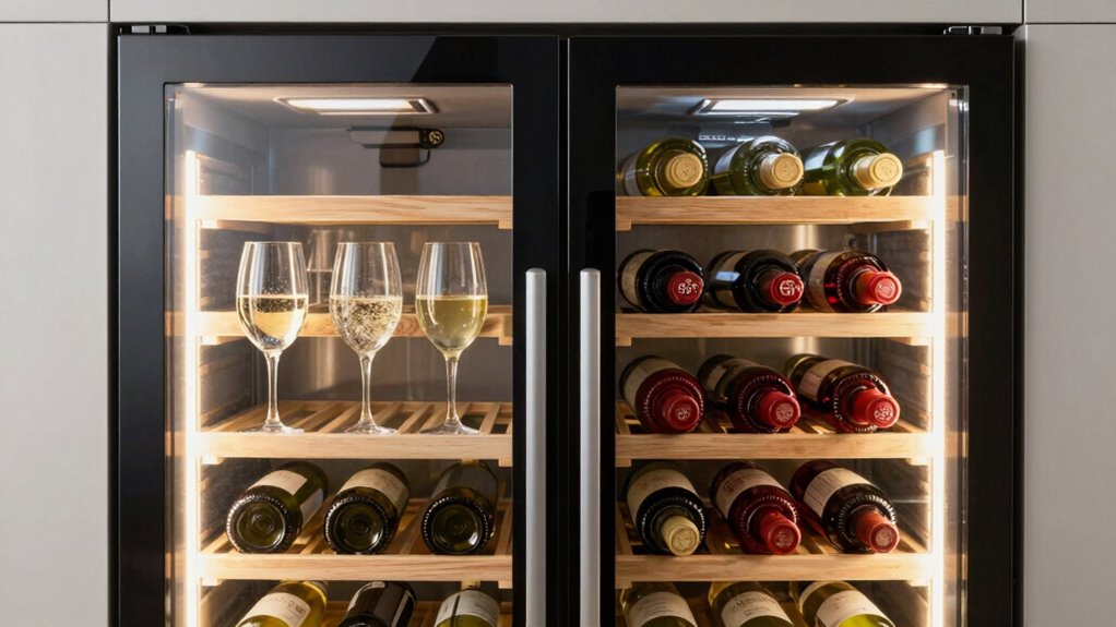 dual zone wine preservation technology