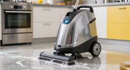 efficient kitchen floor cleaning