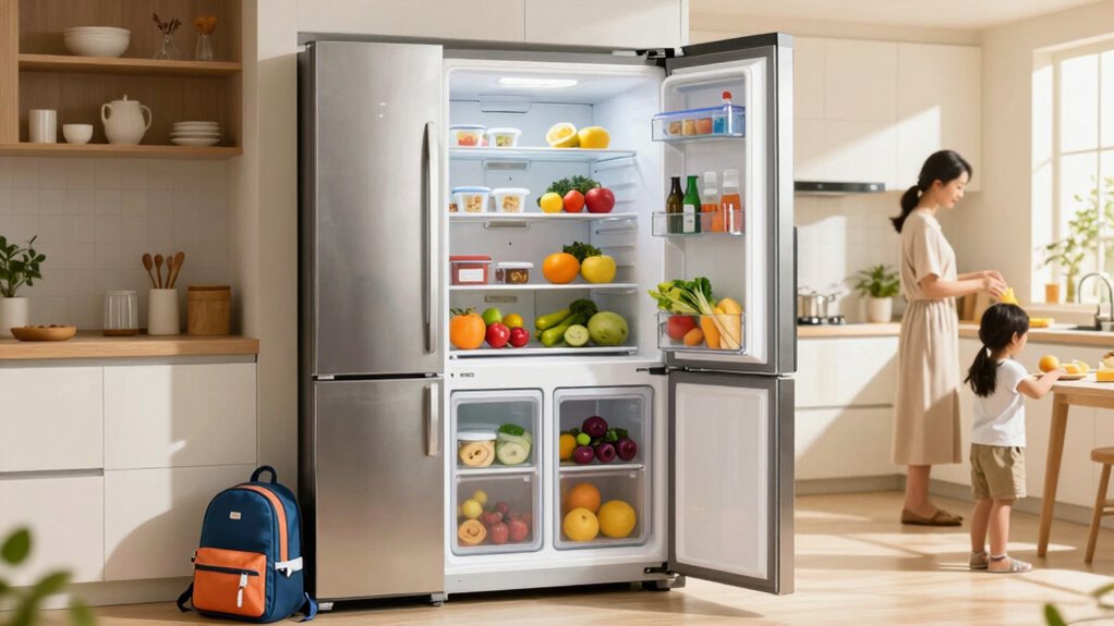 family oriented refrigerator features