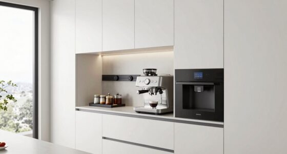 integrated coffee machine placement