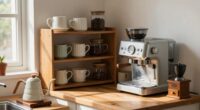 organized daily coffee station