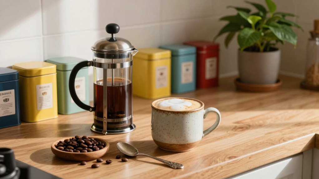 organized stylish beverage station
