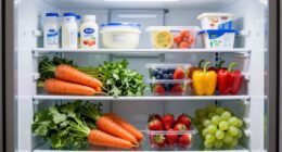 properly organize refrigerated food