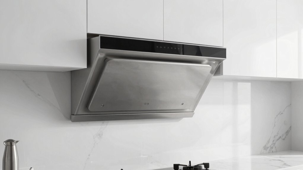 sleek efficient kitchen ventilation