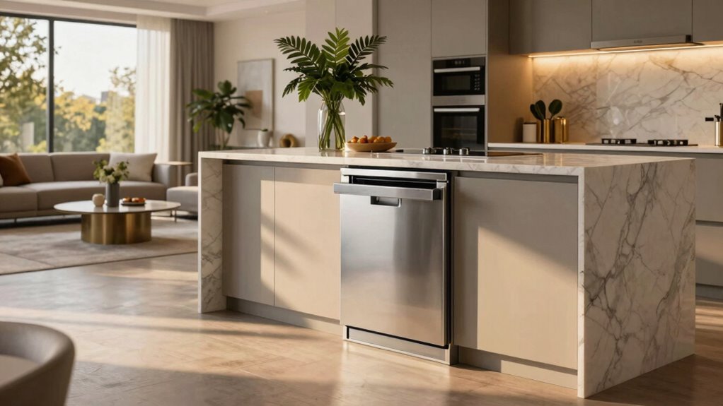 sleek quiet integrated appliances