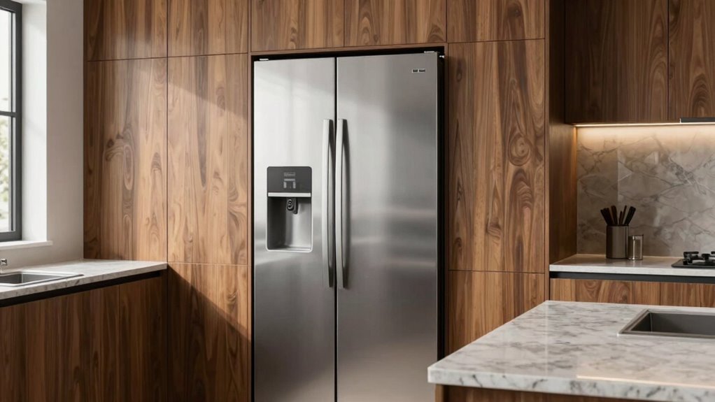 sleek space saving kitchen design