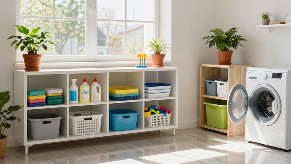 spring cleaning boosts utility organization