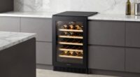 stylish integrated wine storage
