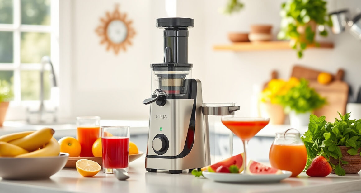 Fresh Summer Juice with Ninja NeverClog Cold Press Juicer