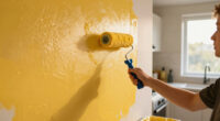 Her Paint DIY Completely Redid the Unfunctional Bathroom — It Looks Like Wallpaper