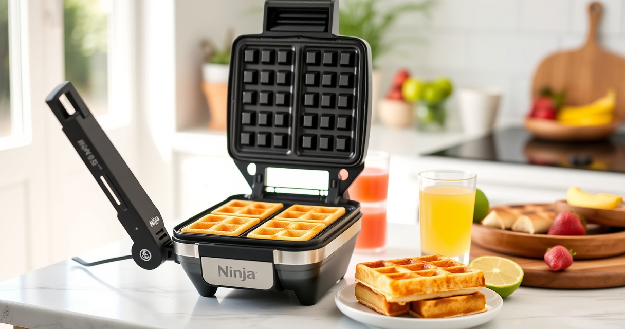 Master Summer Waffles with the Ninja Belgian Waffle Maker Pro