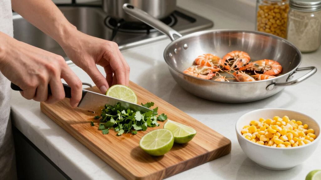 Cilantro-Lime Shrimp With Corn