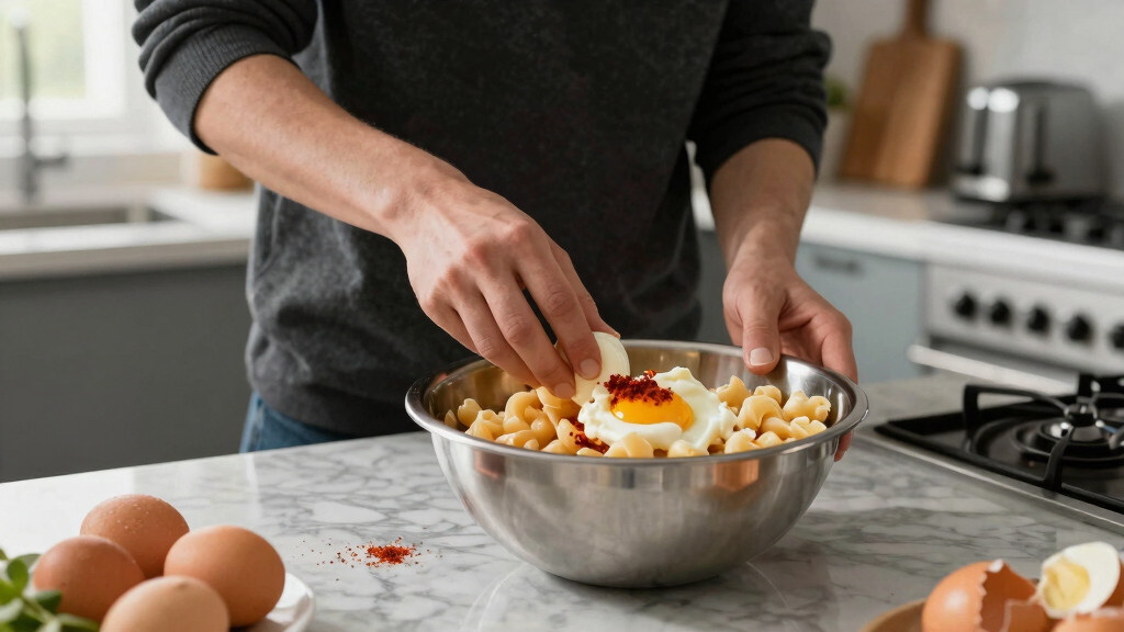 Deviled Egg Macaroni Salad