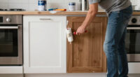 Early 2000S Brown Kitchen Cabinets Look Unrecognizable After A DIY Redo