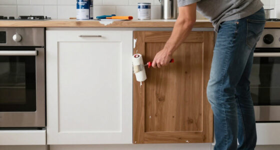 Early 2000S Brown Kitchen Cabinets Look Unrecognizable After A DIY Redo