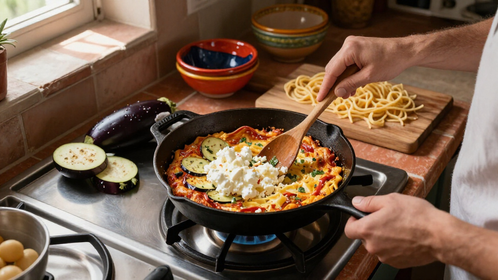 Frittata Di Pasta Alla Norma