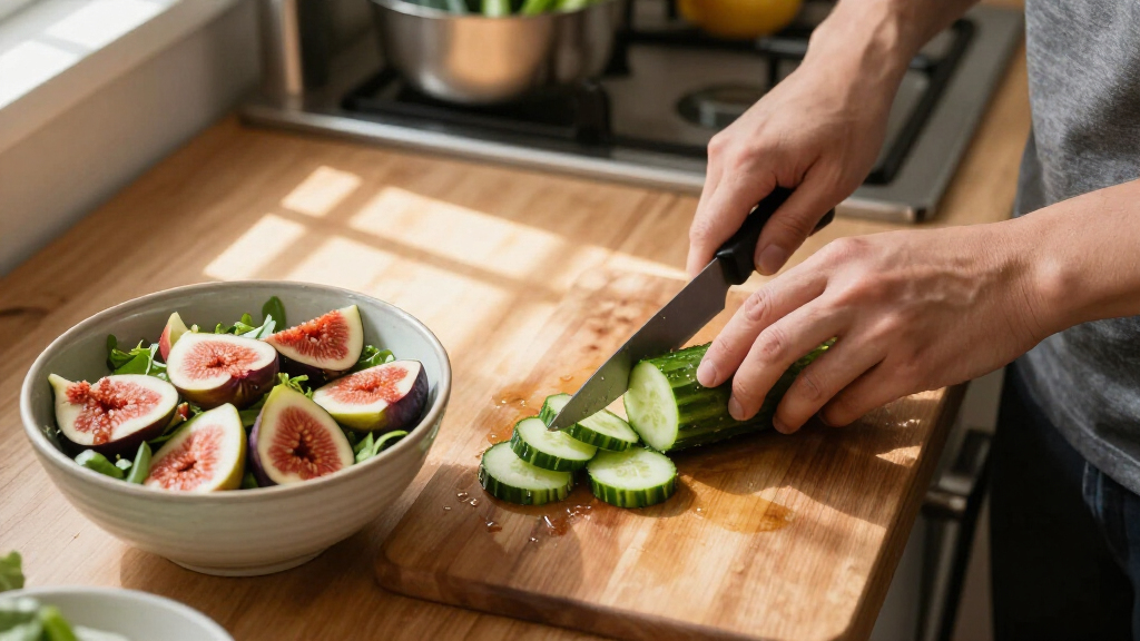 Insalata Di Cetrioli Misti E Fichi