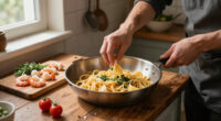 Pasta Con Scampi E «Ferfelloni»