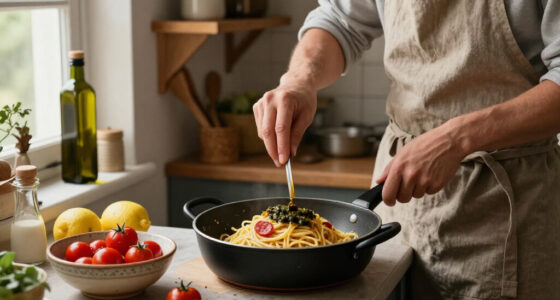 Spaghetti Con Colatura Di Alici, ’Nduja, Limone E Pomodorini Gialli