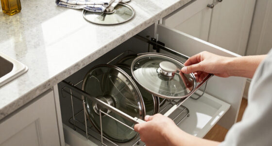 13 Best Pot Lid Organizers for Tidy Kitchen Cabinets in 2026