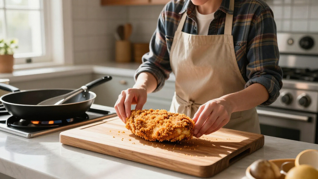 For The Crispiest Breaded Chicken, I Skip The 3-Step Breading Method