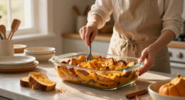 Make-Ahead Pumpkin French Toast Casserole
