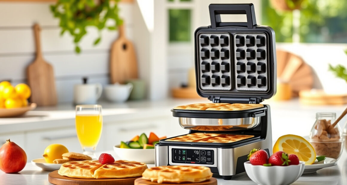 Make Poolside Brunch Effortless with the Ninja Belgian Waffle Maker Pro