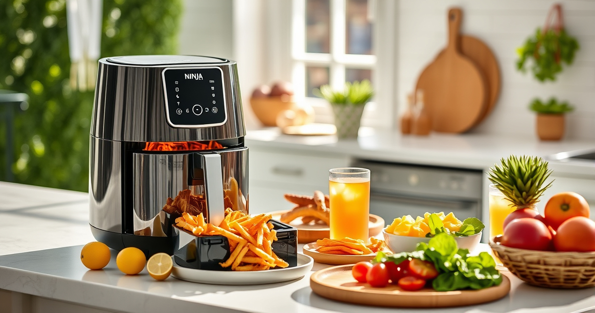 Ninja Crispi Pro 6-in-1 Glass Air Fryer: Effortless Summer Cookouts & Pool Parties