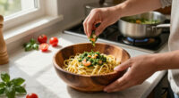 Pici Con Pesto Di Gamberi